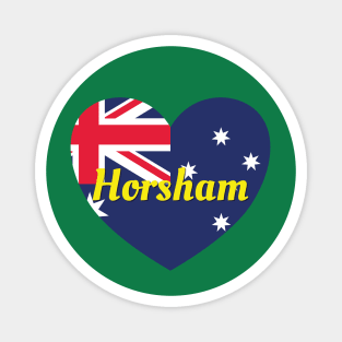 Horsham VIC Australia Australian Flag Heart Magnet